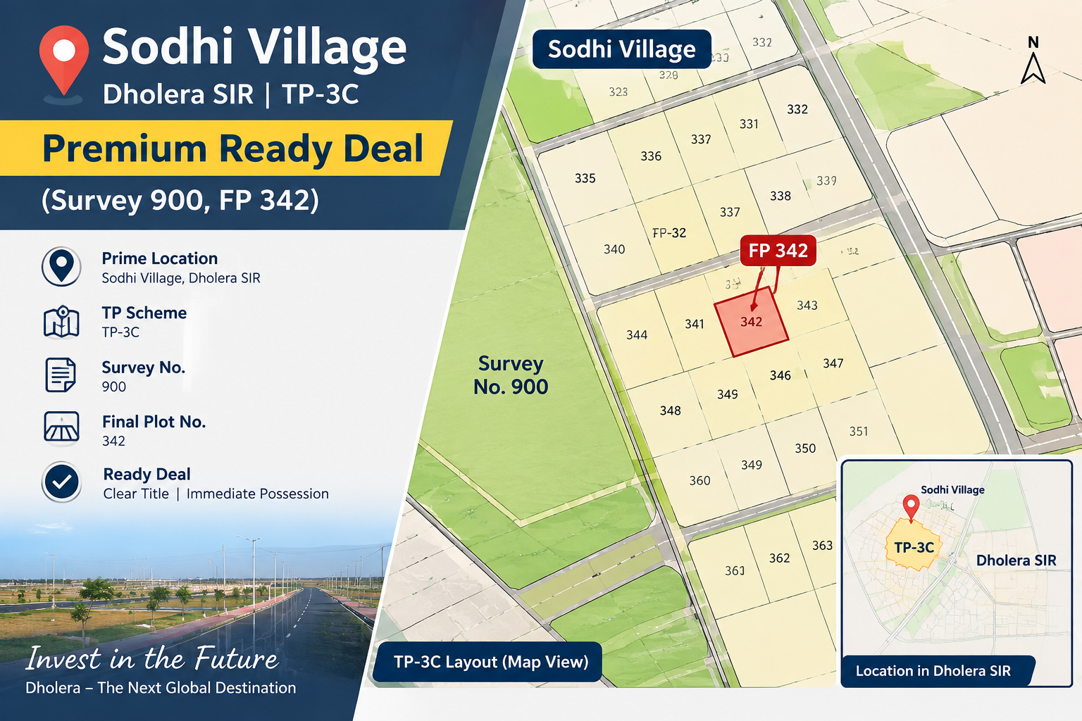 TP-3C Premium Ready Deal - Sodhi Village (Survey 900, FP 342)